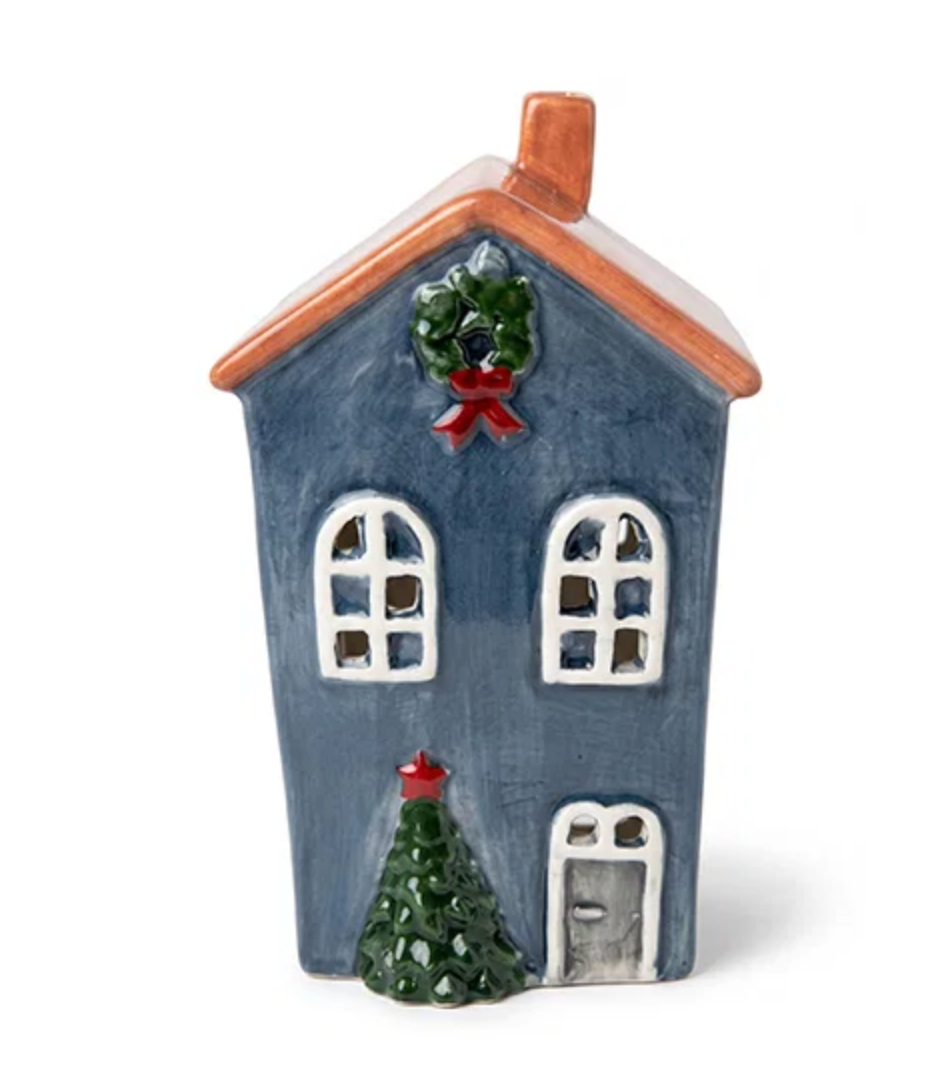 Domek na podgrzewacz JUL – ceramiczny świąteczny domek na podgrzewacz