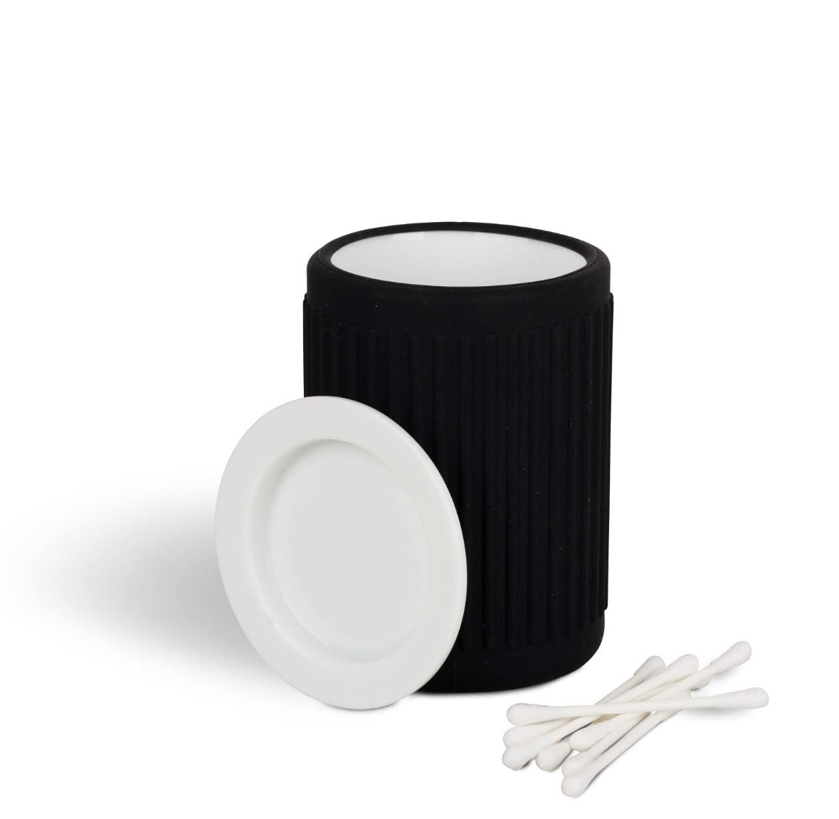 Pojemnik do przechowywania Daily Soft – Biała/Czarna Porcelana