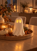 Duch z oświetleniem LED - ceramika – Halloween