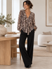 Bluzka Pistacia leopard