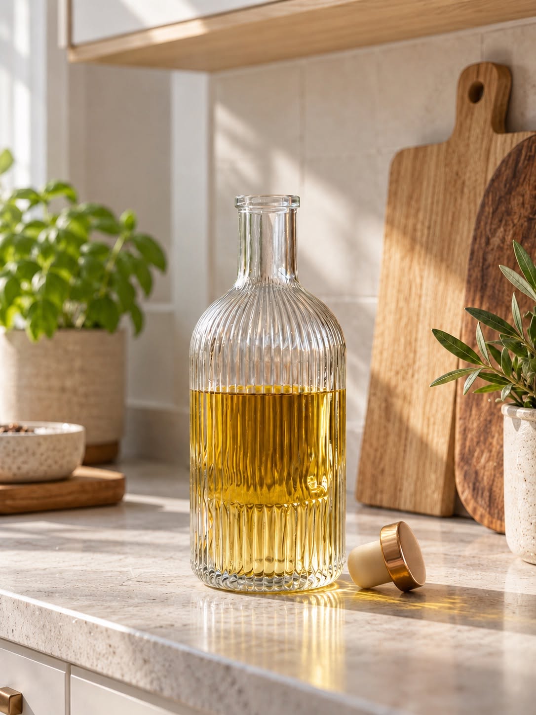 Butelka z metalową nakrętką - 500ml – ze szkła