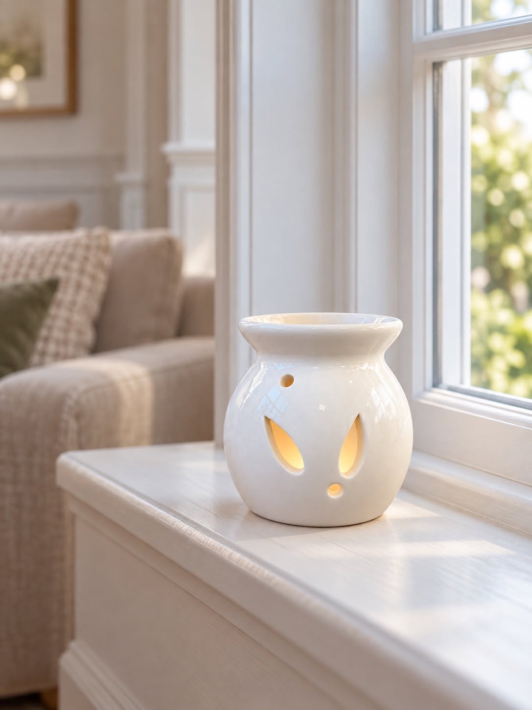 Pakiet Aroma – porcelanowy kominek na olejek