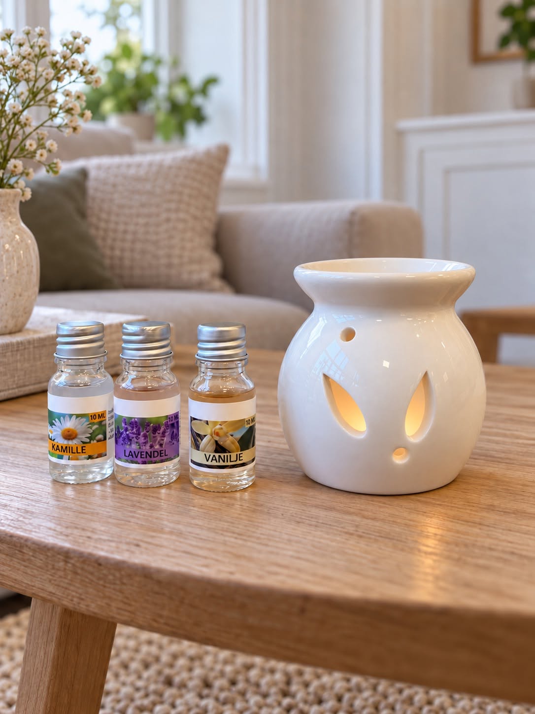 Pakiet Aroma – porcelanowy kominek na olejek