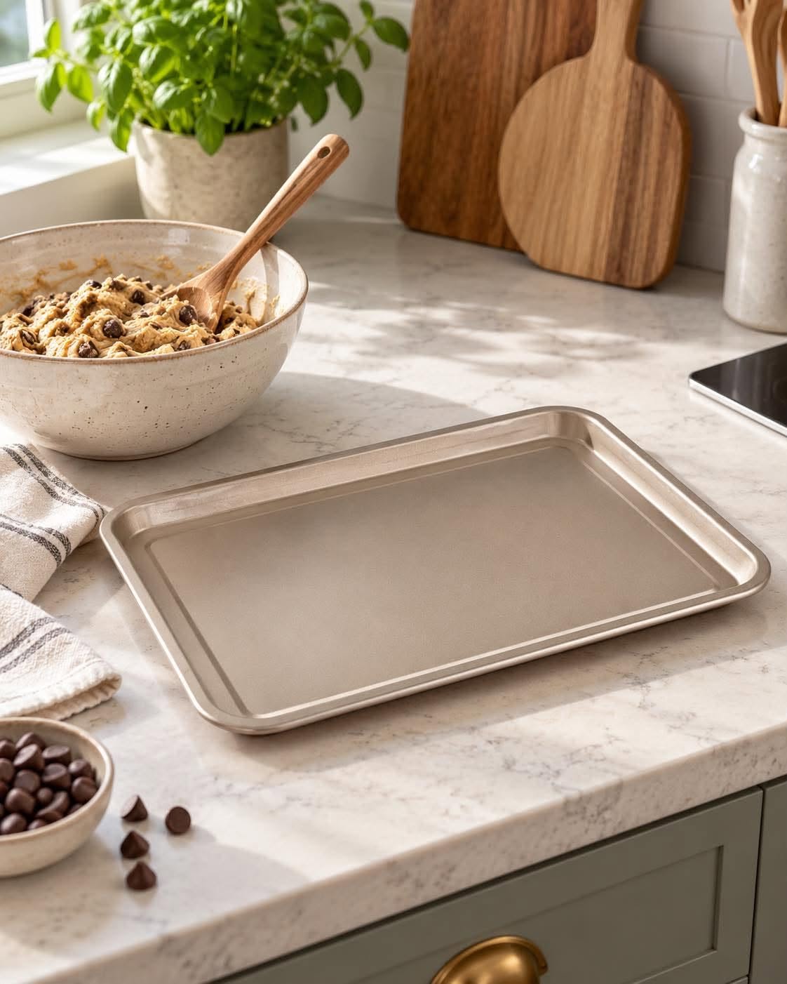 Blacha do pieczenia 35x24 cm - powłoka non-stick złota