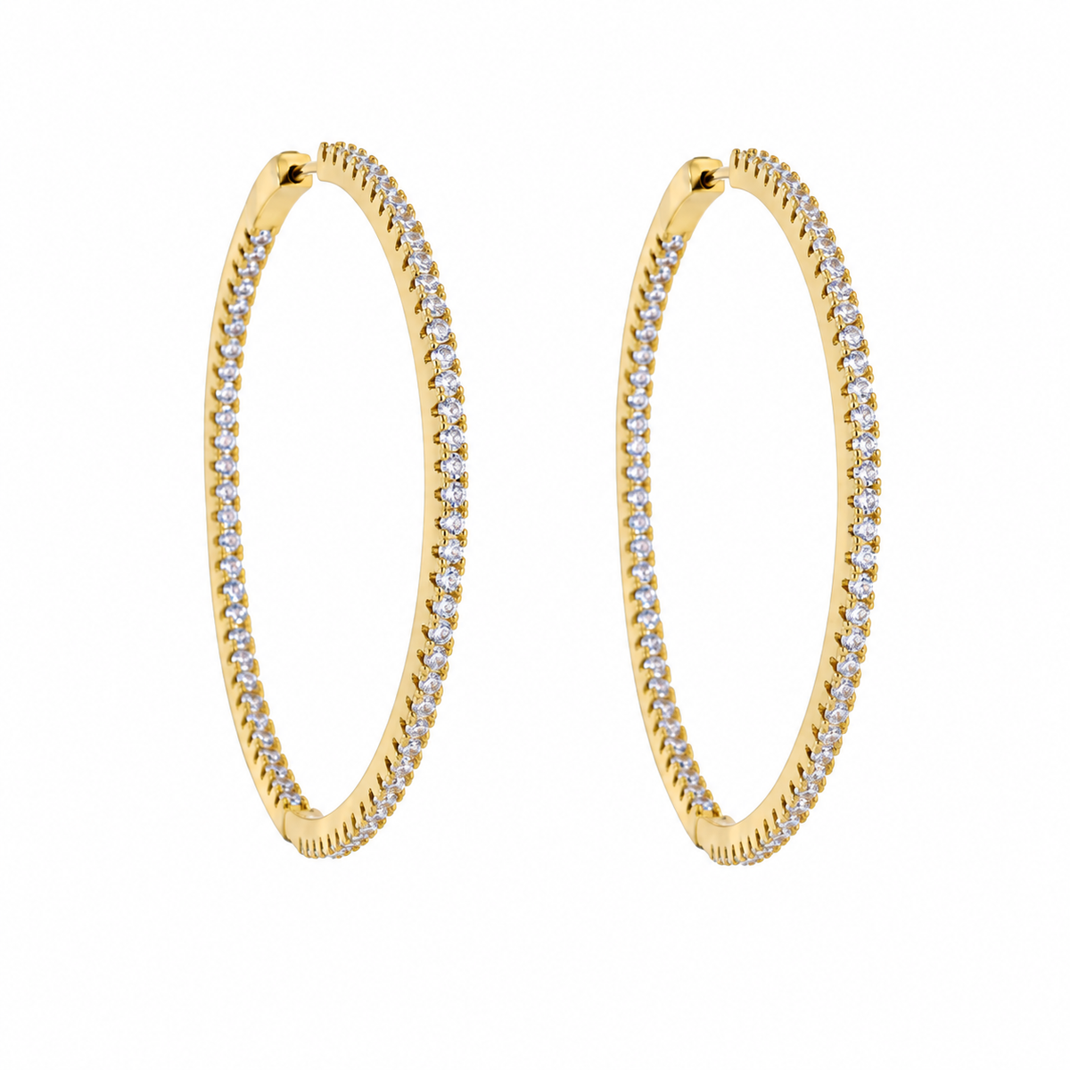 Kolczyki Kendal Hoops - złocone