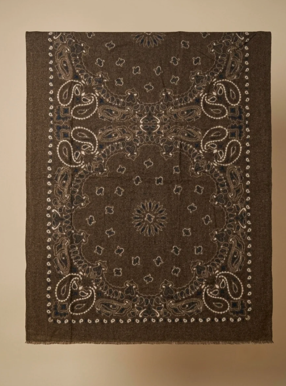Szal Cashmere mix - brown