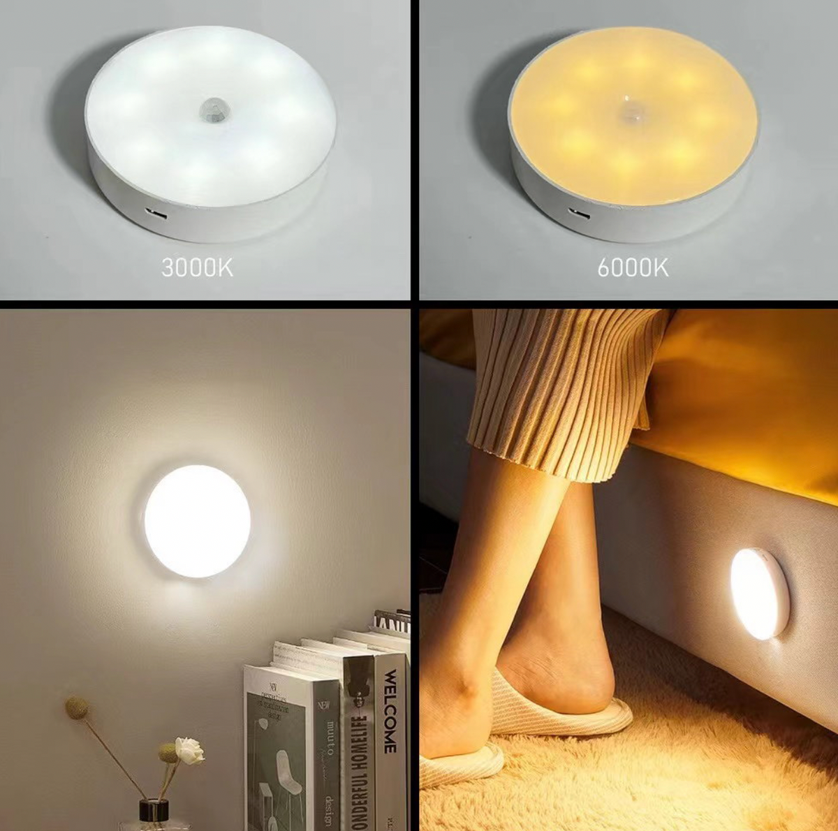 Sensorowe lampki punktowe - zestaw 3 szt.