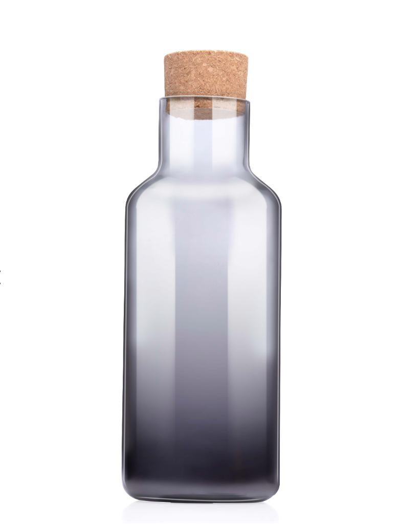 Szklana butelka na wodę z korkiem – Stone 1,2 l