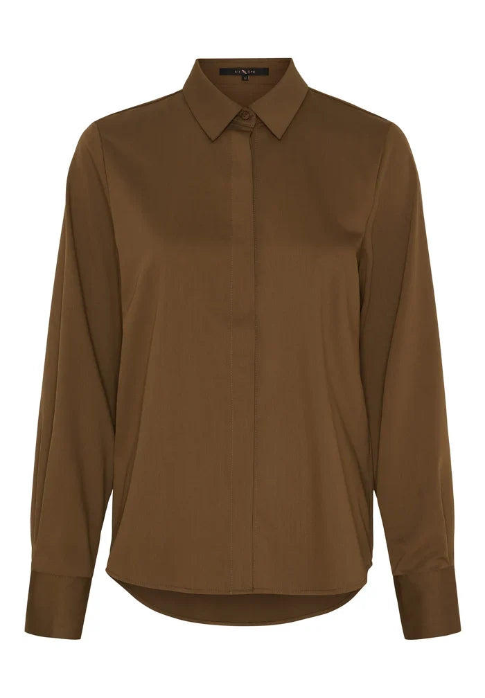 Koszula Lux bambusowa - Chocolate brown