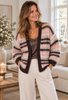 Cardigan CALANA – Pasiasty kardigan dzianinowy