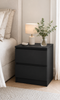Stolik nocny - Black 2 szuflady w kolorze czarnym