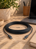 Kabel do ładowania USB-C do USB-C – 3 m czarny